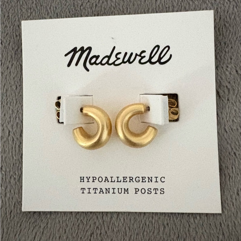 Madewell Gold Minimalist Earrings